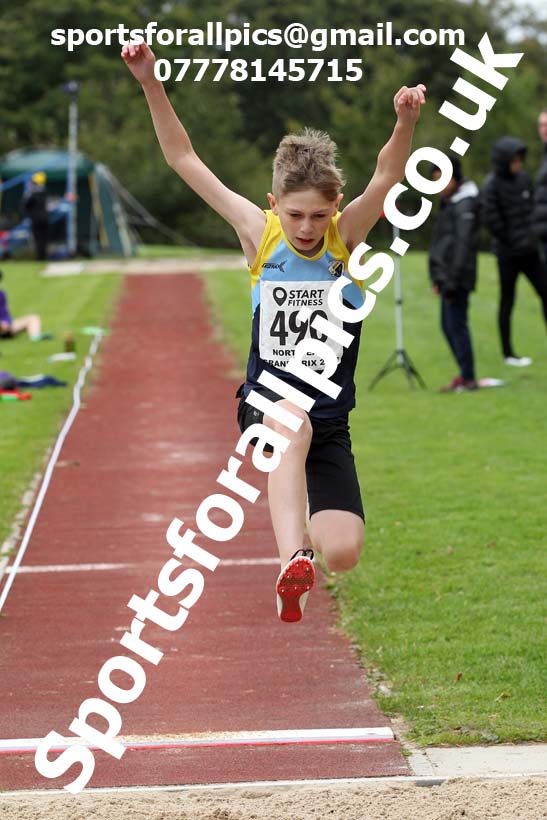 Long jump, NECAA Open Meeting, Morpeth, Sunday, September 27th. David T. Hewitson/Sports for All Pics